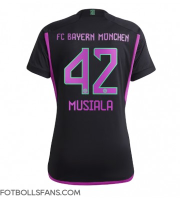 Bayern Munich Jamal Musiala #42 Replika Bortatröja Damer 2023-24 Kortärmad